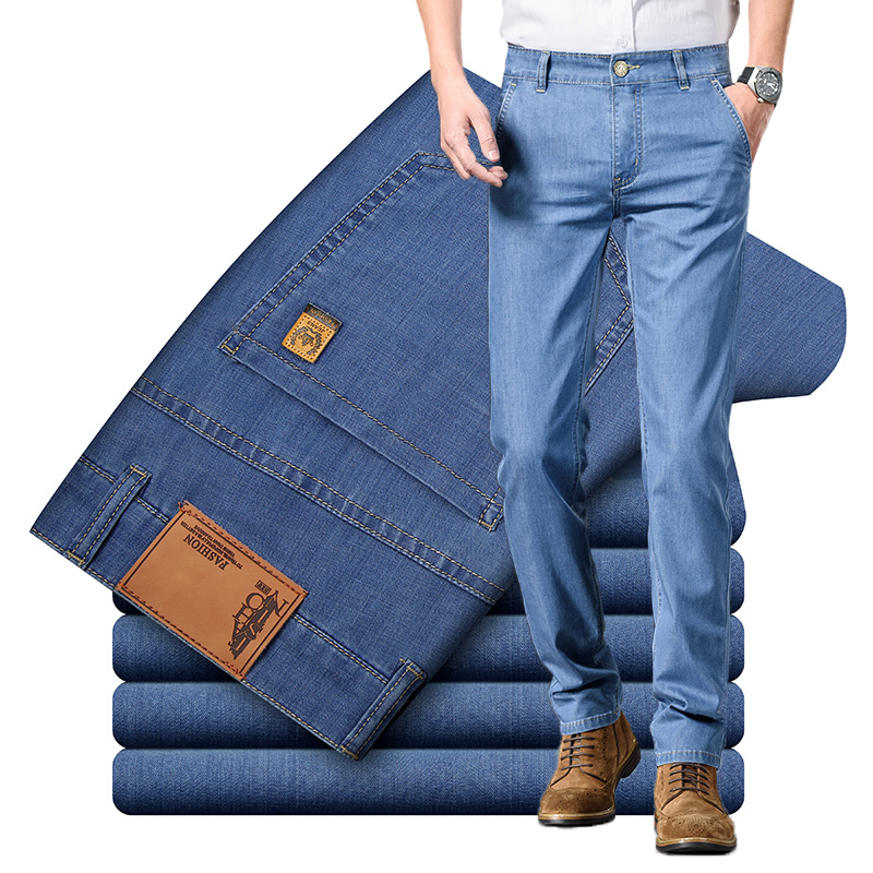 Levis Jeans 501 - بنطلون جينز رجالي صيفي رفيع من