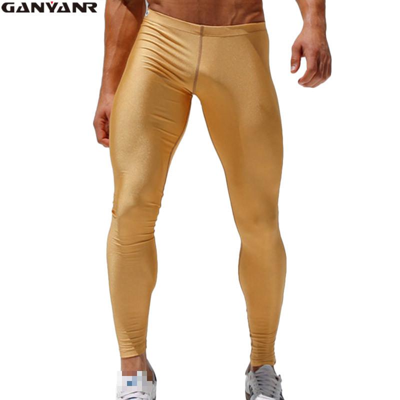 Compression Long Pant - Ganyanr ماركة الرجال sweatpants الرياضة كامل