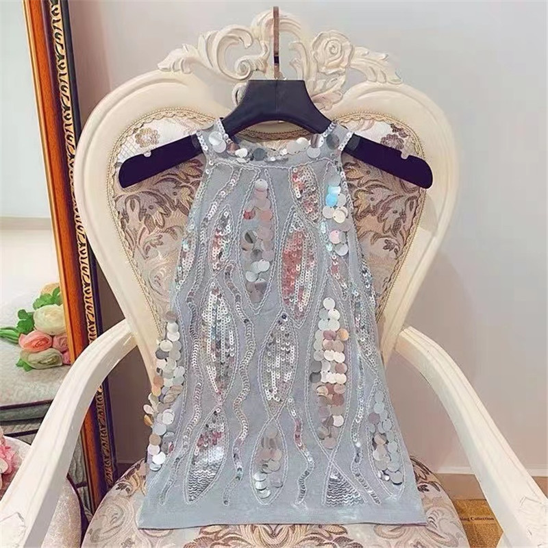 Suspender Tank Top - صيف جديد نمط الترتر الأنيق الرسن