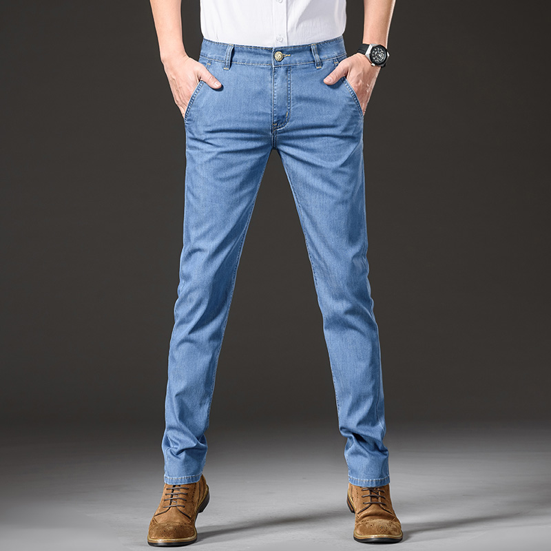 بنطلون جينز رجالي صيفي رفيع من - مراجعة Levis Jeans 501 وسعره