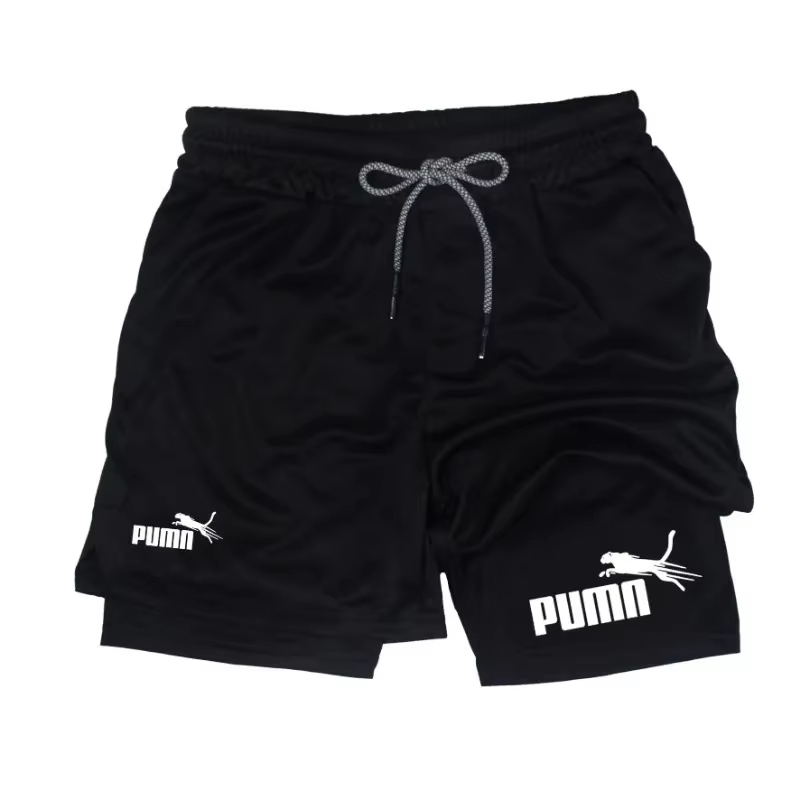 شورت رجالي صيفي مزدوج الطبقات  - مراجعة Compression Shorts Athletes وسعره