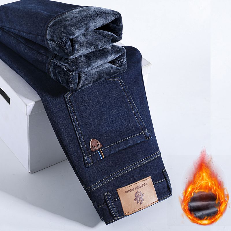 شتاء دافئ الصوف الجينز الرجال  - مراجعة Levis Jeans 501 وسعره